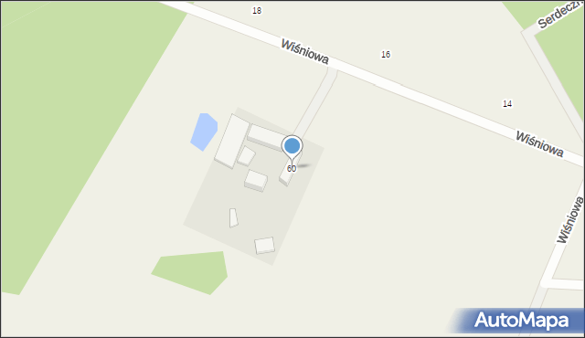 Kielno, Sikorskiego Józefa, 60, mapa Kielno