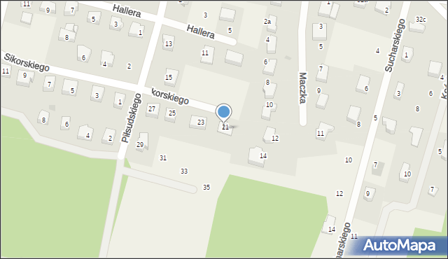 Kiełpino, Sikorskiego Władysława, gen., 21, mapa Kiełpino