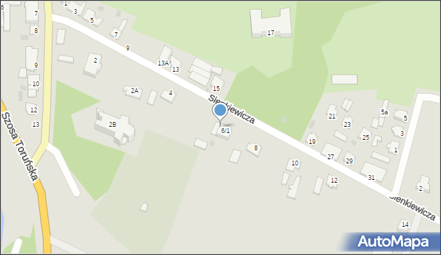 Kikół, Sienkiewicza Henryka, 6/2, mapa Kikół