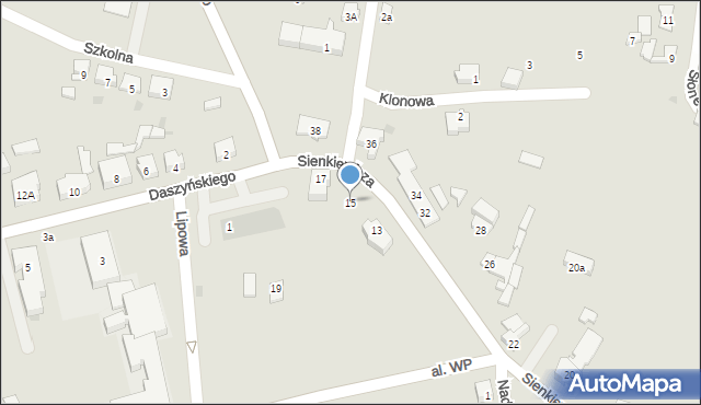 Kisielice, Sienkiewicza Henryka, 15, mapa Kisielice