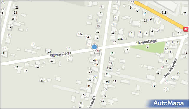 Kłobuck, Sienkiewicza Henryka, 18, mapa Kłobuck