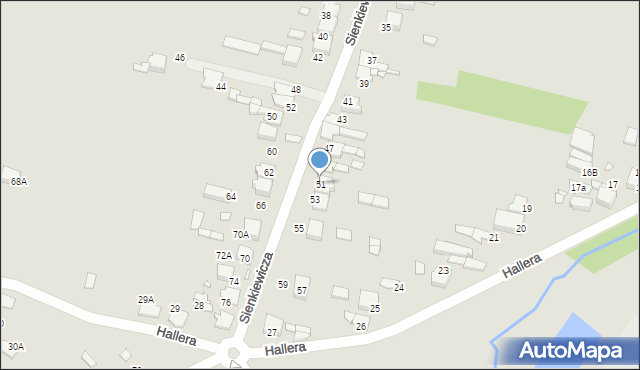 Kłobuck, Sienkiewicza Henryka, 51, mapa Kłobuck