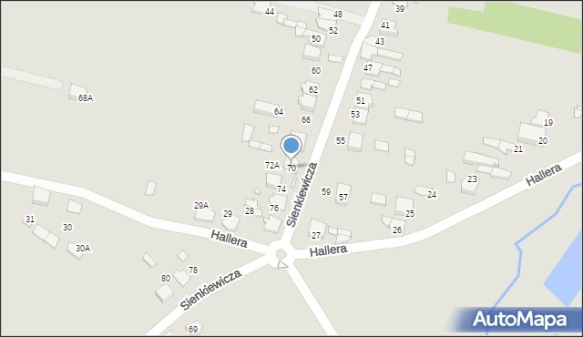 Kłobuck, Sienkiewicza Henryka, 70, mapa Kłobuck