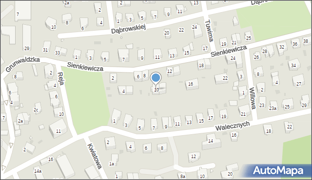 Kłodzko, Sienkiewicza Henryka, 10, mapa Kłodzka