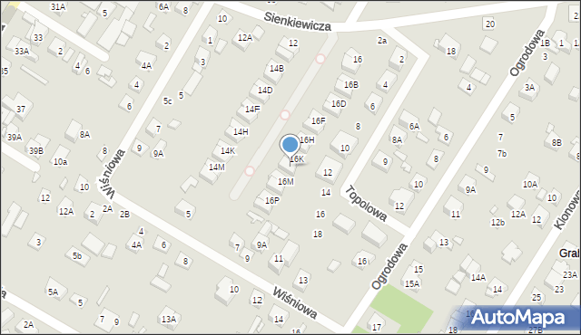 Kobyłka, Sienkiewicza Henryka, 16L, mapa Kobyłka