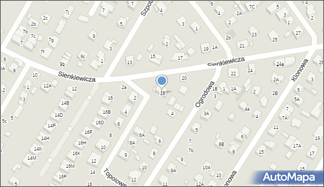 Kobyłka, Sienkiewicza Henryka, 18, mapa Kobyłka