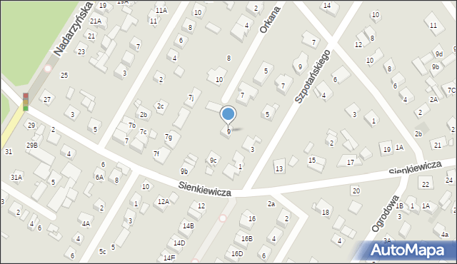 Kobyłka, Sienkiewicza Henryka, 9, mapa Kobyłka