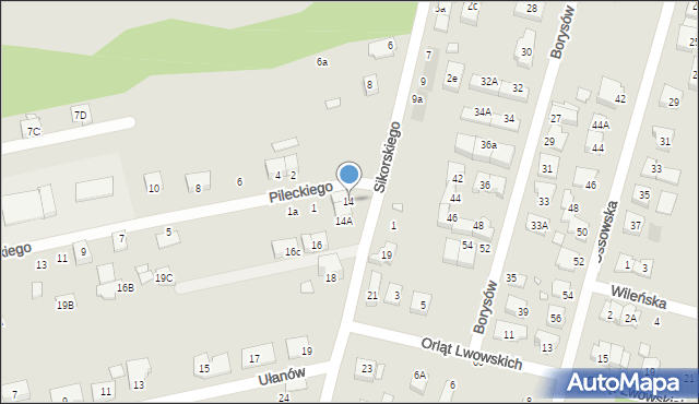 Kobyłka, Sikorskiego Władysława, gen., 14, mapa Kobyłka