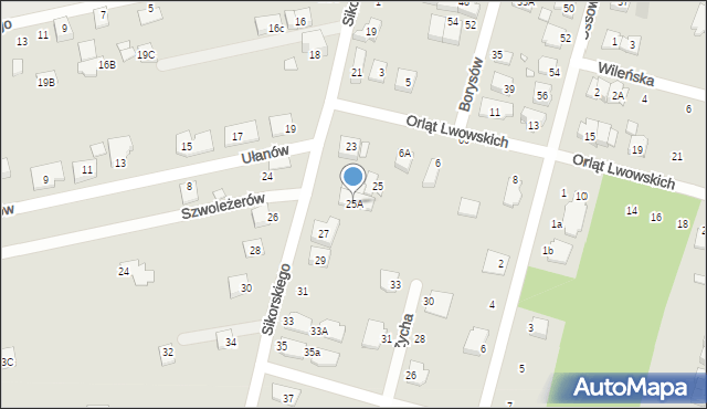 Kobyłka, Sikorskiego Władysława, gen., 25A, mapa Kobyłka