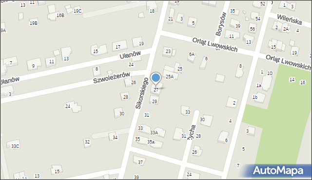 Kobyłka, Sikorskiego Władysława, gen., 27, mapa Kobyłka