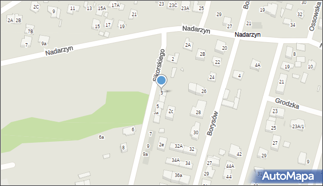 Kobyłka, Sikorskiego Władysława, gen., 3, mapa Kobyłka