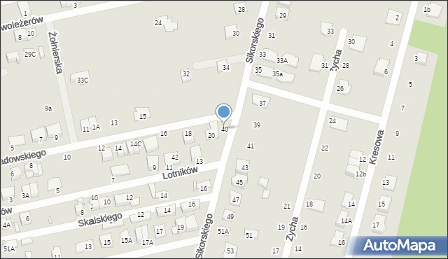 Kobyłka, Sikorskiego Władysława, gen., 40, mapa Kobyłka