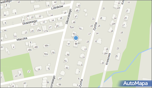 Kobyłka, Sikorskiego Władysława, gen., 55, mapa Kobyłka