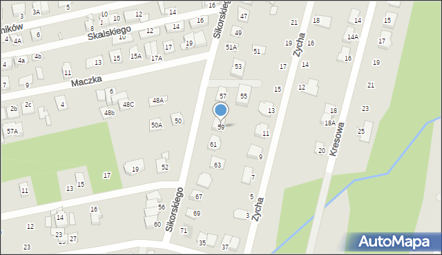 Kobyłka, Sikorskiego Władysława, gen., 59, mapa Kobyłka