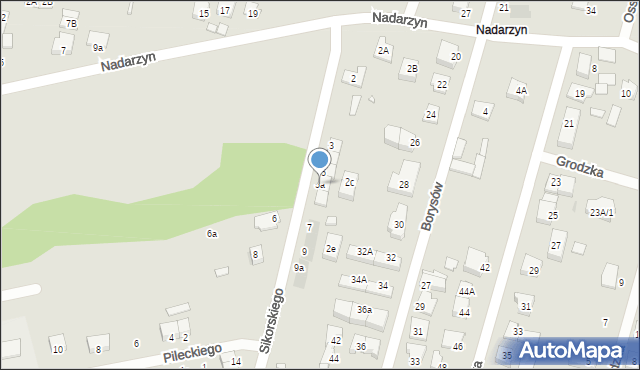 Kobyłka, Sikorskiego Władysława, gen., 5a, mapa Kobyłka