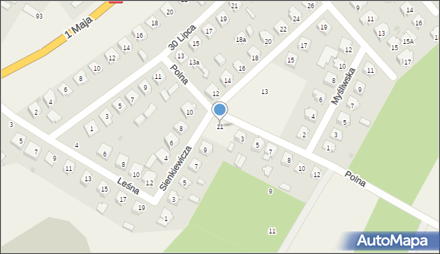 Kołbiel, Sienkiewicza Henryka, 11, mapa Kołbiel