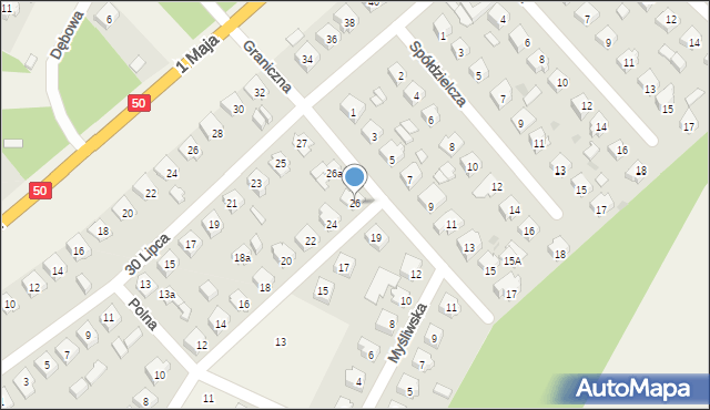 Kołbiel, Sienkiewicza Henryka, 26, mapa Kołbiel