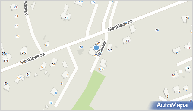 Koło, Sienkiewicza Henryka, 62b, mapa Koło