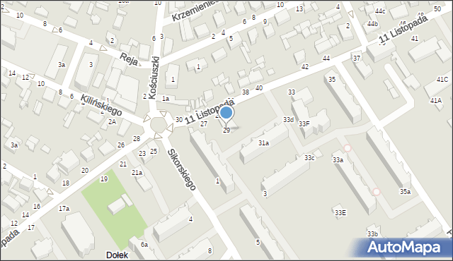 Koluszki, Sikorskiego Władysława, gen., 29, mapa Koluszki