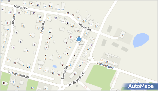 Komorów, Sieradzka, 6, mapa Komorów