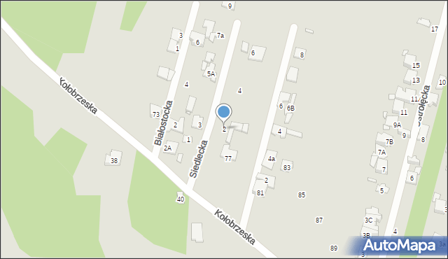 Konstancin-Jeziorna, Siedlecka, 2, mapa Konstancin-Jeziorna