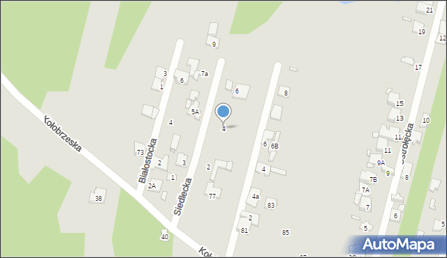 Konstancin-Jeziorna, Siedlecka, 4, mapa Konstancin-Jeziorna