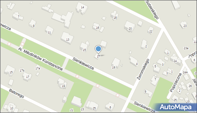 Konstancin-Jeziorna, Sienkiewicza Henryka, 17, mapa Konstancin-Jeziorna