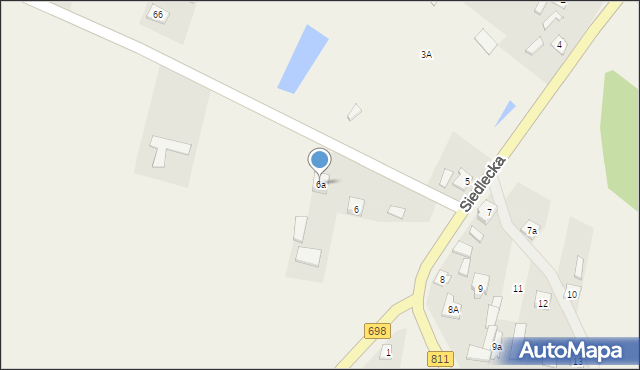 Konstantynów, Siedlecka, 6a, mapa Konstantynów