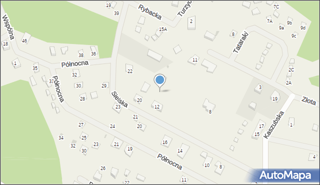 Kopalino, Sielska, 14, mapa Kopalino