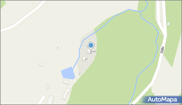 Korbielów, Sitki, 12, mapa Korbielów