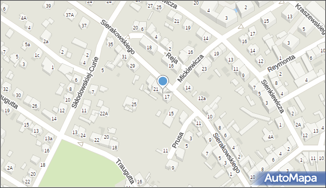 Kościan, Sierakowskiego Zygmunta, 19, mapa Kościan