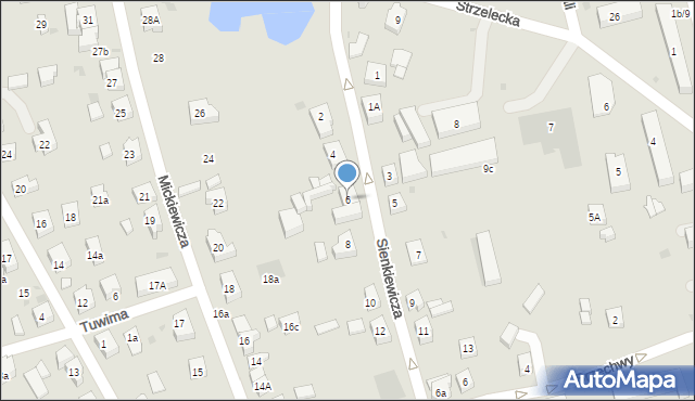 Kościerzyna, Sienkiewicza Henryka, 6, mapa Kościerzyna