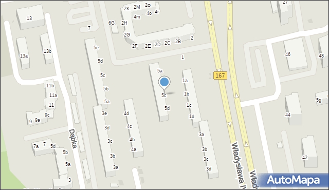 Koszalin, Sikorskiego Władysława, gen., 5c, mapa Koszalina