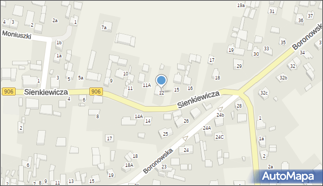 Koszęcin, Sienkiewicza Henryka, 12, mapa Koszęcin