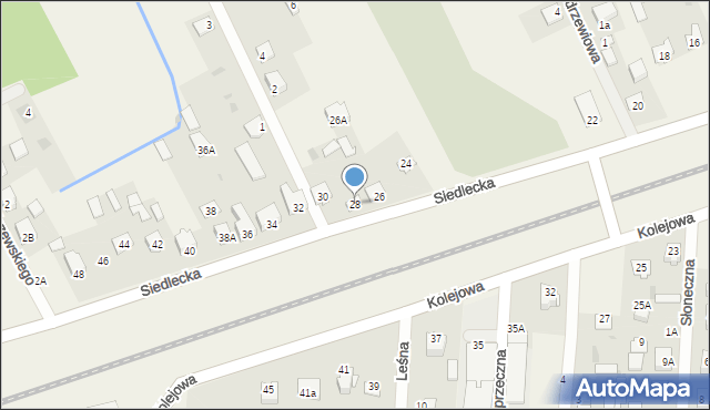 Kotuń, Siedlecka, 28, mapa Kotuń