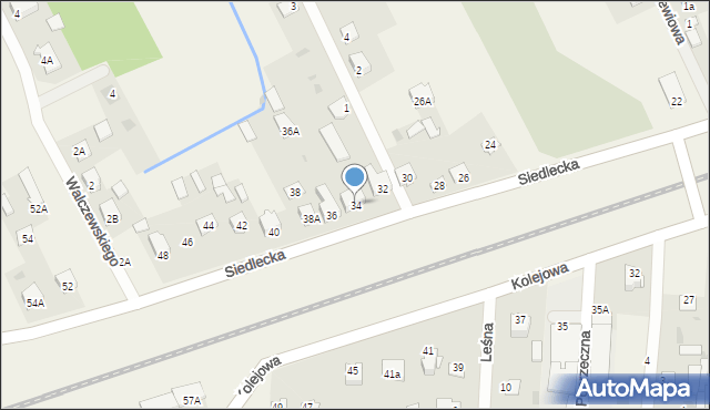 Kotuń, Siedlecka, 34, mapa Kotuń