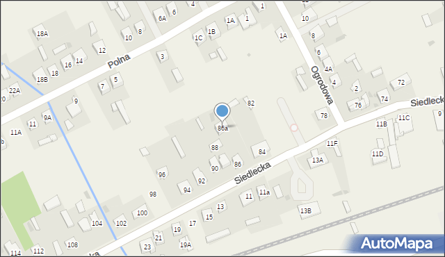 Kotuń, Siedlecka, 86a, mapa Kotuń