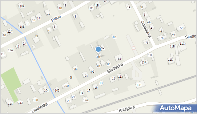 Kotuń, Siedlecka, 88, mapa Kotuń
