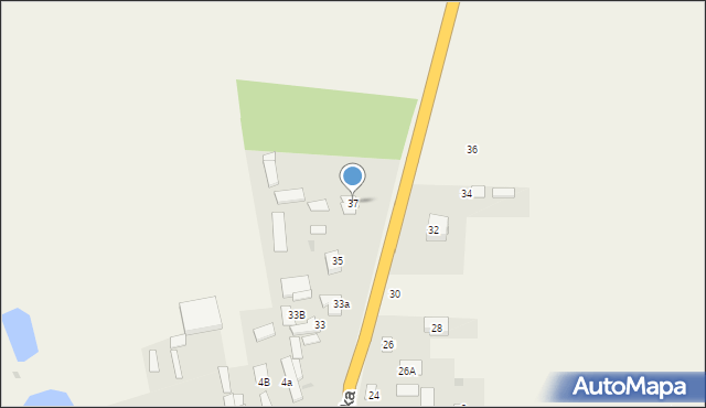 Kowiesy, Siedlecka, 37, mapa Kowiesy