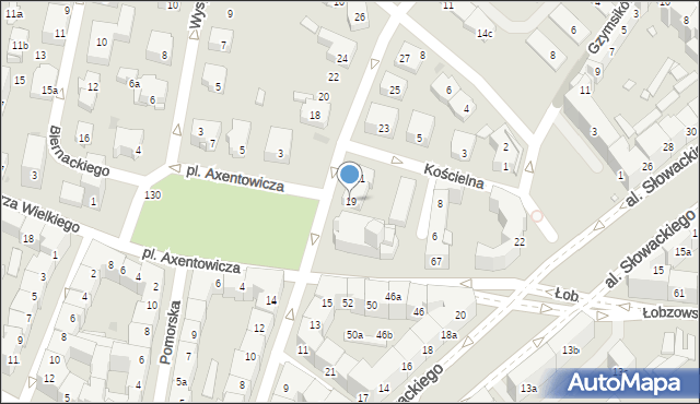 Kraków, Sienkiewicza Henryka, 19, mapa Krakowa