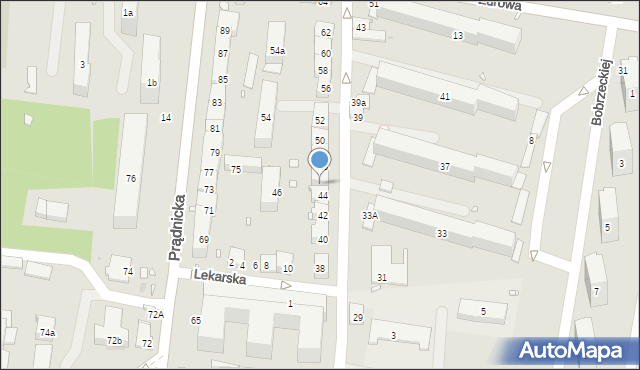 Kraków, Siemaszki Kazimierza, ks., 46a, mapa Krakowa