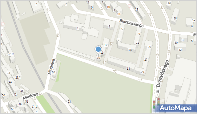 Kraków, Siedleckiego Michała, 10, mapa Krakowa