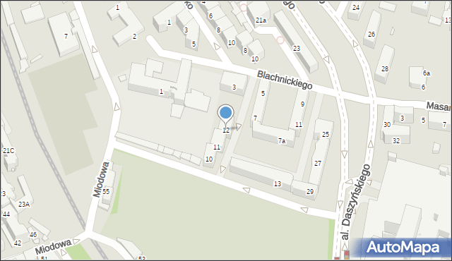 Kraków, Siedleckiego Michała, 12, mapa Krakowa