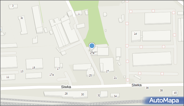 Kraków, Siwka, 27a, mapa Krakowa