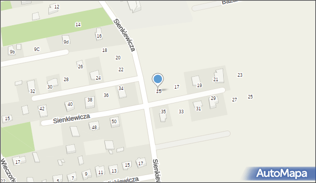 Kroczyce, Sienkiewicza Henryka, 15, mapa Kroczyce