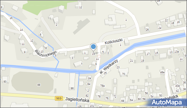 Krościenko nad Dunajcem, Sienkiewicza Henryka, 13, mapa Krościenko nad Dunajcem