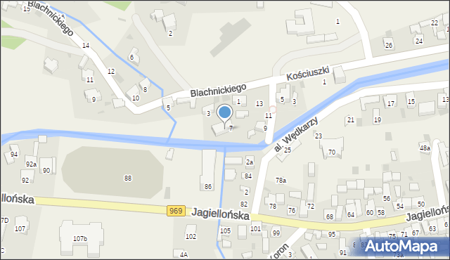 Krościenko nad Dunajcem, Sienkiewicza Henryka, 7, mapa Krościenko nad Dunajcem