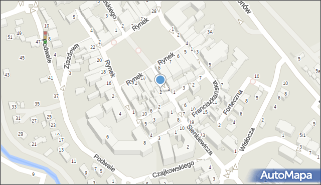 Krosno, Sienkiewicza Henryka, 2, mapa Krosna