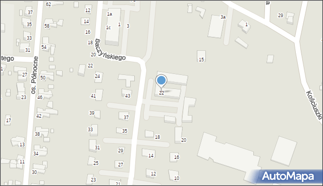 Krosno Odrzańskie, Sienkiewicza Henryka, 22, mapa Krosno Odrzańskie