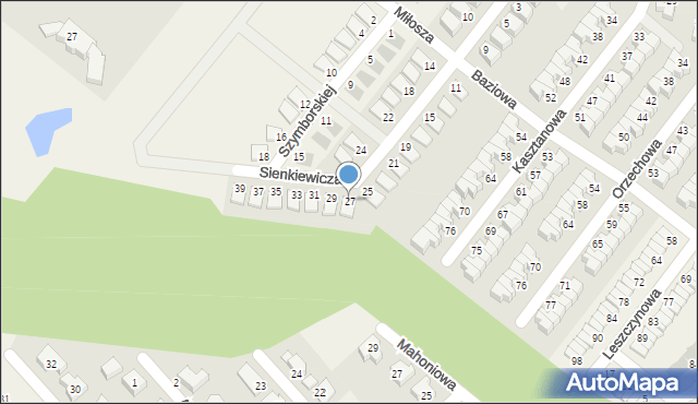 Krzeptów, Sienkiewicza Henryka, 27, mapa Krzeptów